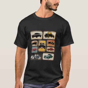 retro vintage klassieke grappige vader auto grafis t-shirt