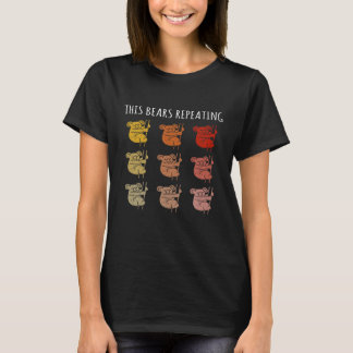 Retro Vintage Koala Beer Herhalende Beerliefhebber T-shirt