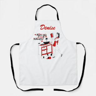 Retro Vintage Kus altijd de Cook Kitchen Apron Schort