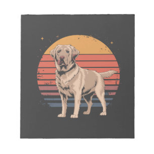 Retro Vintage Labrador Retriever Hondenliefhebber  Notitieblok