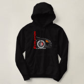 Retro Vintage Lancer Evolution Hoodie (Design voorkant)