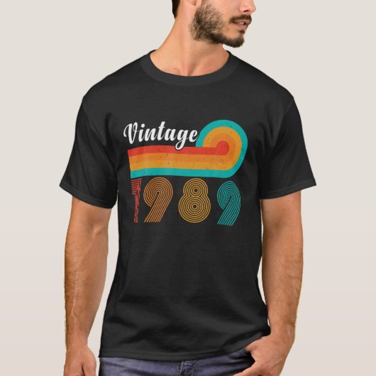 Retro Vintage Legend 1989 T-shirt (Voorkant)