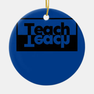 Retro Vintage Leraar Terug naar School Keramisch Ornament