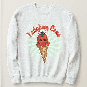 Retro Vintage Lieveheersbeestje Whimsical Ijsje Trui