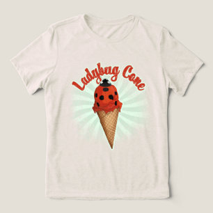 Retro Vintage Lieveheersbeestje Whimsical IJskun Tri-Blend Shirt