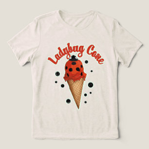 Retro Vintage Lieveheersbeestje Whimsical IJskun Tri-Blend Shirt