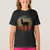 RETRO VINTAGE LLAMA T-SHIRT (Voorkant)