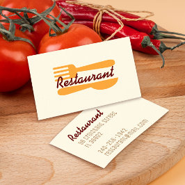Retro Vintage Logo Keuken Bedrijf & Restaurant Visitekaartje