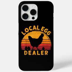 Retro Vintage Lokale Eierhandelaar Boer Kip Ei iPhone 15 Pro Max Hoesje