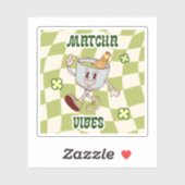 Retro Vintage Matcha Sfeer Sticker (Vel)