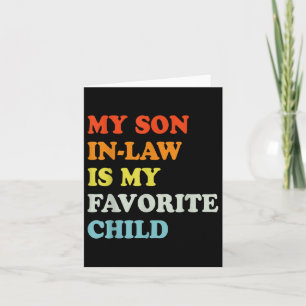 Retro Vintage Mijn Schoonzoon Is Mijn Favoriete Ki Kaart