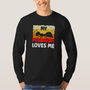 Retro Vintage Mijn tante houdt van mij familie mie T-shirt