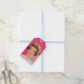 Retro Vintage Moeder Kroon Moederdag Cadeaulabel (Met Touw)