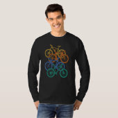 Retro Vintage Mountainbike Triathlon Downhill cycl T-shirt (Voorkant volledig)