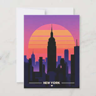retro vintage New York Briefkaart