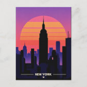 retro vintage New York Briefkaart (Voorkant)