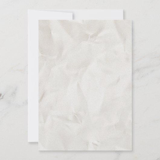 Retro Vintage Newspaper Wedding Invitation (Achterkant)