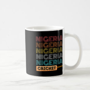 Retro Vintage Nigeria Cricket  Koffiemok