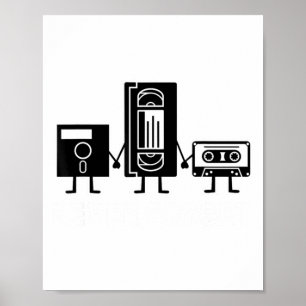 Retro Vintage Nooit Vergeten Cette Tape Poster