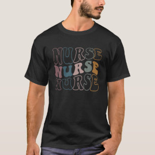 Retro Vintage Nurse Funny School Nurse Nurse Day N T-shirt