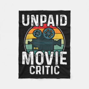 Retro Vintage Onbetaalde Filmrecensent Film Biosco Fleece Deken