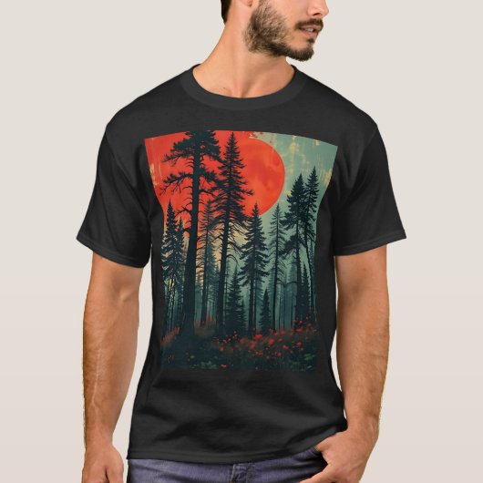 Retro Vintage Ontwerp T-shirt (Voorkant)