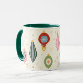 Retro Vintage Ornamenten Mok (Voorkant links)