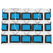 Retro Vintage Oude Televisie Groot Cadeauzakje (Voorkant)