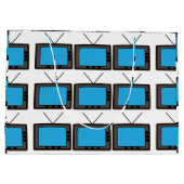 Retro Vintage Oude Televisie Groot Cadeauzakje (Achterkant)