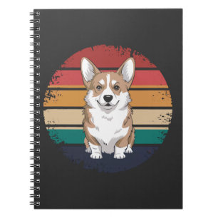 Retro Vintage Pembroke Welsh Corgi Liefhebber Hond Notitieboek
