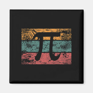 Retro Vintage Pi Dag 2025 Wiskunde Geek Teacher 3. Magneet