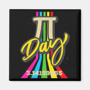 Retro Vintage Pi-dag 3.14 Grappige Wiskunde Wetens Magneet