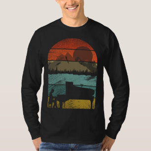 Retro vintage pianospeler old school 4 t-shirt
