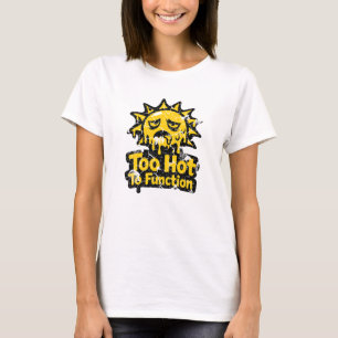 Retro Vintage Pixel Zon Versleten Zomerhitte T-shirt