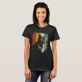 Retro Vintage Pixiebob Pixie Bob Kat T-shirt (Voorkant volledig)