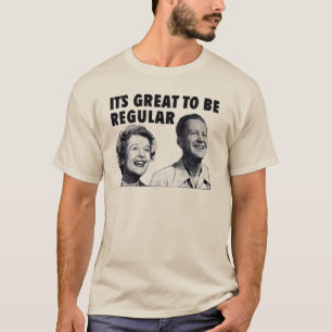 Retro Vintage Regelmatig Koppel T-shirt