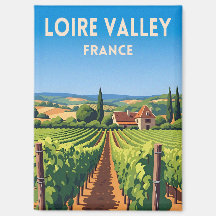 Retro Vintage Reis Loirevallei Frankrijk Wijngaard