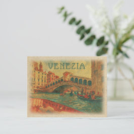 Retro Vintage Reis - Venezia  Venetië Italië  Briefkaart