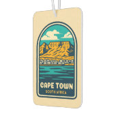 Retro Vintage Reizen Kaapstad Zuid-Afrika Luchtverfrisser (Links)