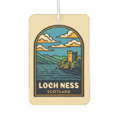 Retro Vintage Reizen Loch Ness Schotland Castle Luchtverfrisser (Voorkant)