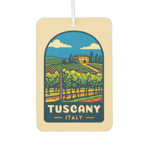 Retro Vintage Reizen Toscane Italië Wijngaard Luchtverfrisser