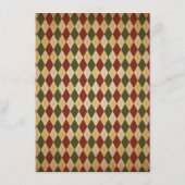 Retro Vintage Rendier Kerst Huwelijksmenu Menu (Achterkant)