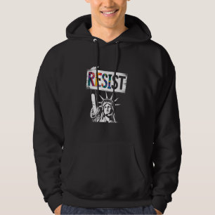 Retro Vintage Resist T-shirt Standbeeld van de Vri