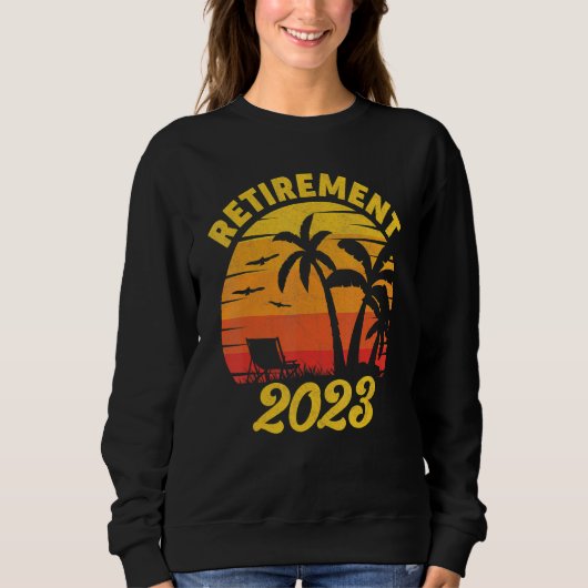 Retro Vintage Retirement 2023 Retirement Retired Trui (Voorkant)