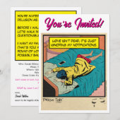 Retro Vintage Romance Comic: Praat Met Mee Kaart (Voorkant / Achterkant)