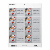 retro vintage Santa reinherder label (Full Sheet)