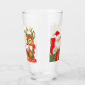 retro vintage Santa Render Glas (Links)