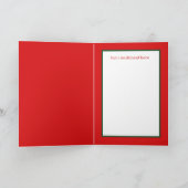 retro vintage Santa snewman Feestdagen Kaart (Binnen)