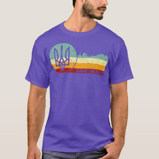 Retro Vintage Save Ukraine T-shirt