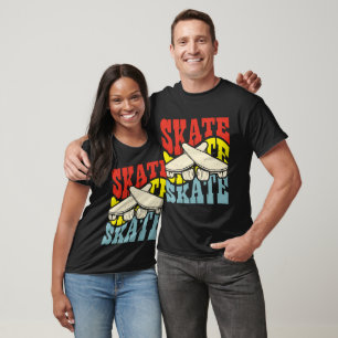 Retro Vintage Schaats Cadeau Voor Schaatsers T-shirt